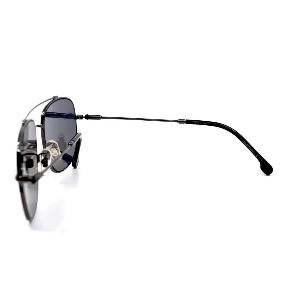 BRAND NEW CARRERA 182/F/S BLACK GREY POLARIZED AVIATOR SUNGLASSES